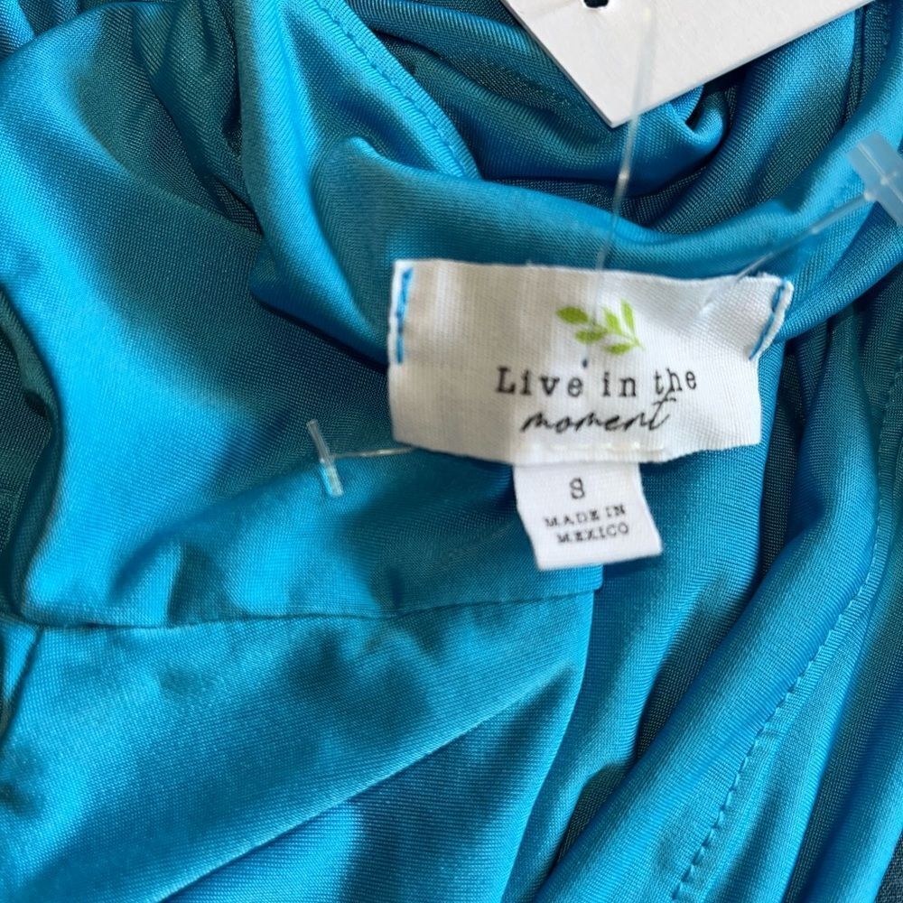 Bright Blue‎ Cropped Tank Top Sleeveless Summer Casual Basic Cotton Stretch D23 - Picture 6 of 6